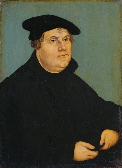 Portrait de Martin Luther - workshop of Lucas Cranach the Elder